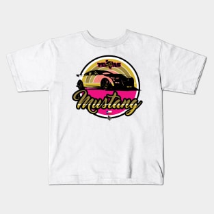 Texas Style Mustang Gold Kids T-Shirt